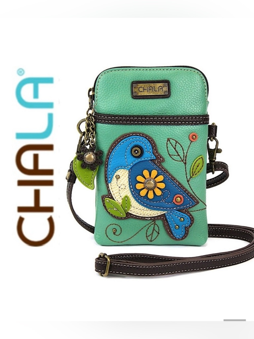 NWT Chala Crossbody  Cell Phone Handbag - Convertible Strap - Vegan Leather - Picture 3 of 12